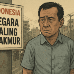 Indonesia disebut negara paling makmur oleh Harvard-Gallup. Tapi mengapa wajah masyarakatnya justru muram? Inilah ironi kebahagiaan kita.